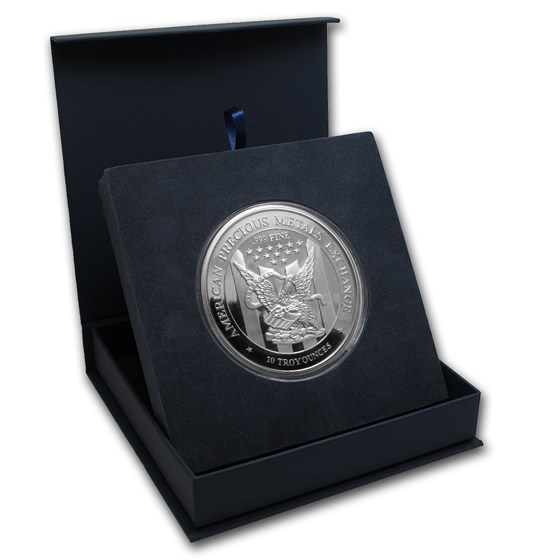 APMEX Gift Box - 10 oz Silver Round APMEX (88.6 mm) APMEX Gift Box - 10 oz Silver Round APMEX (88.6 mm)